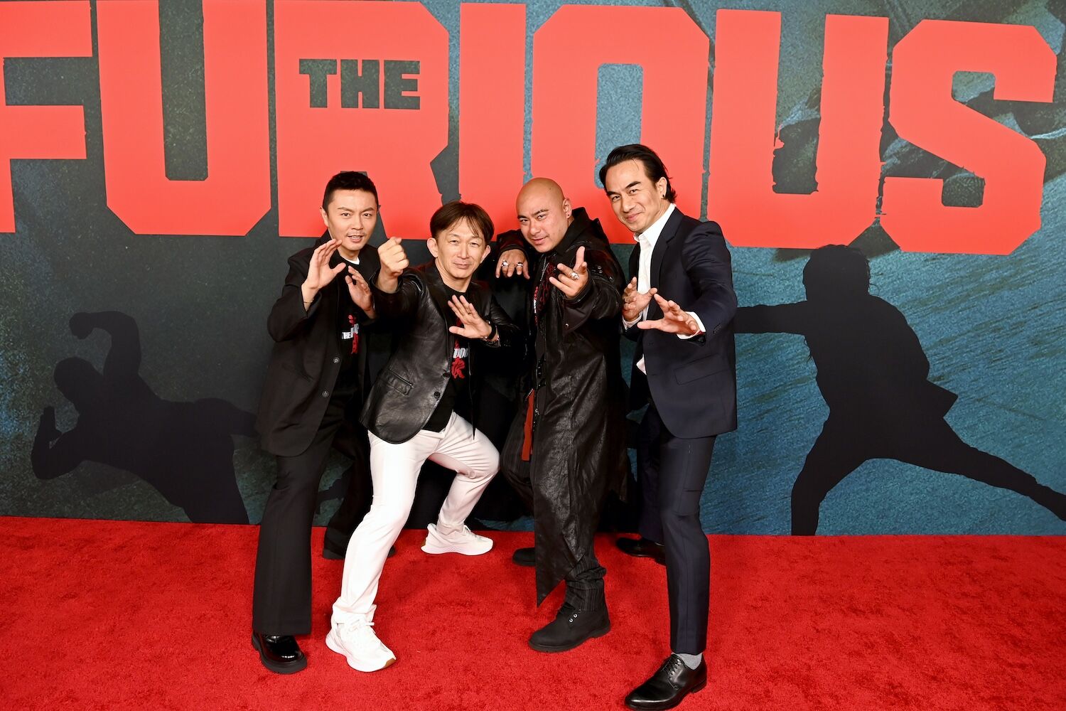 HOLLYWOOD, CALIFORNIA - MAY 28: (L-R) Xie Miao, Kenji Tanigaki, Brian Le and Joe Taslim attend "The Furious" Special Screening at Hollywood Post 43 - American Legion on May 28, 2026 in Hollywood, California. (Photo by Jon Kopaloff/Getty Images for Lionsgate)