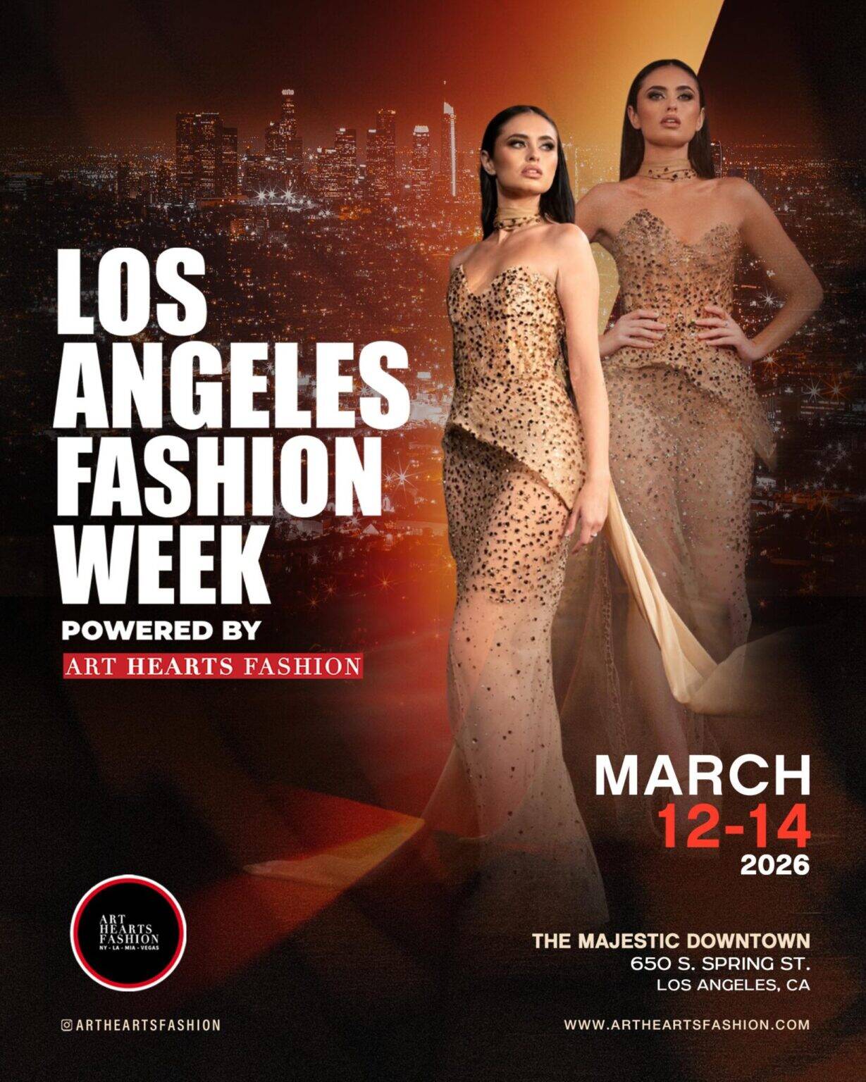 Los Angeles Fashion Week March 12–14 at The Majestic Downtown | Art Hearts Fashion