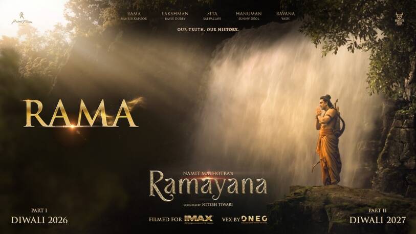 Namit Malhotra’s&nbsp;Ramayana, directed by Nitesh Tiwari,&nbsp;a two-part cinematic franchise, unveils its first glimpse of Rama, with Ranbir Kapoor stepping into the role