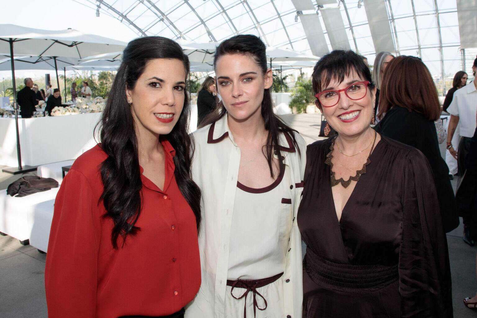 Marlén Viñayo, Kristen Stewaer and Alina Simone at the Academy Women’s Luncheon Presented by CHANEL hosted by the Academy of Motion Picture Arts and Sciences on Tuesday, November 4, 2025.